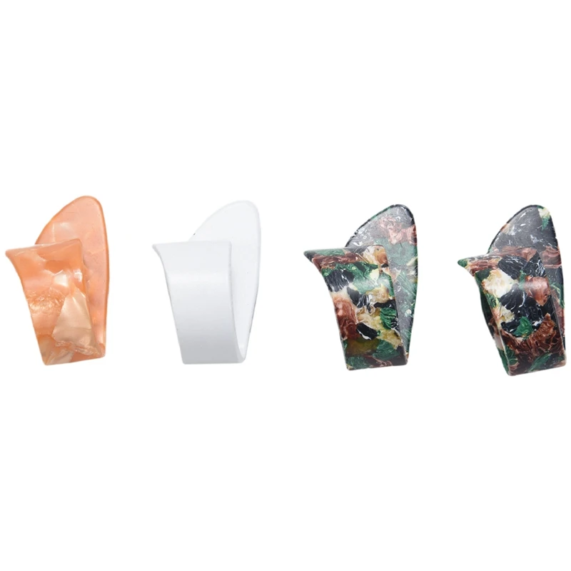 

4 Pieces Thumb Finger Guitar Pick Celluloid Mediator Thumbpick for Acoustic Electric Guitarra Thickness