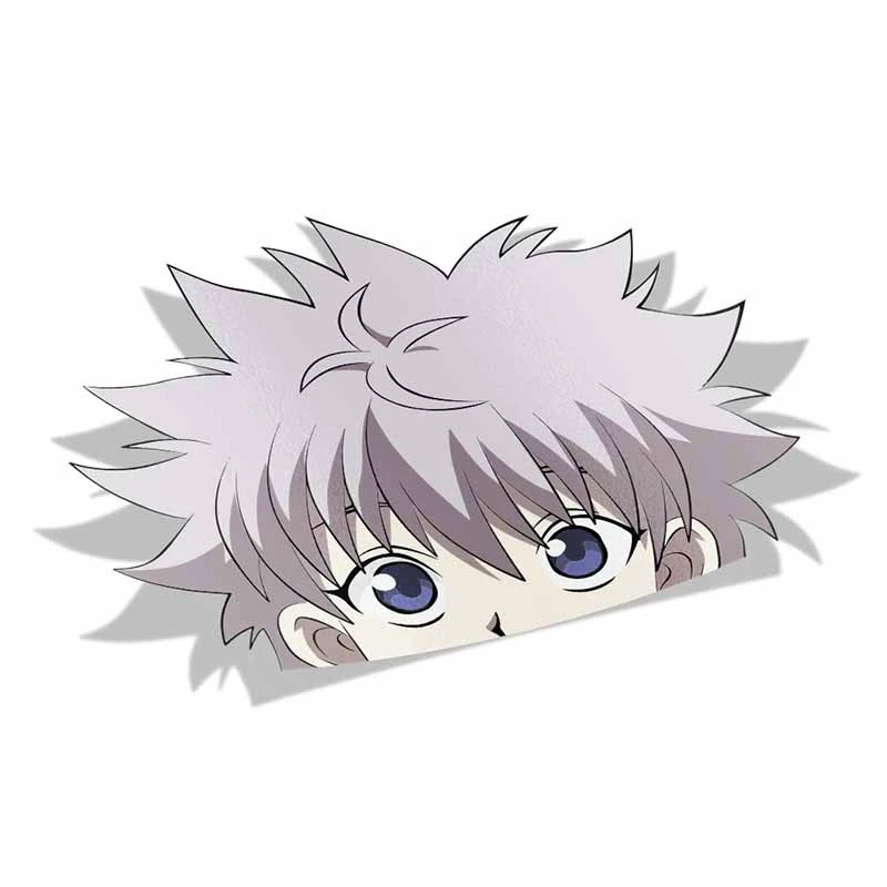 

Fuzhen Boutique Decals Exterior Accessories Killua Zoldyck Hunter X Hunter Peek Big Head Anime Vinyl Car Stickers Window Decal