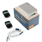 Универсальный Радиочастотный переключатель 433 МГц, пульт дистанционного управления для гаражной двери, мини-контроллер, приемник, работа с трубчатым двигателем с вращающимся затвором универсальный пульт пульт