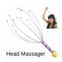 1pcs head massage shiatsu claw massager acupressure stress release octopus head scalp massage relax tens pain relief health care