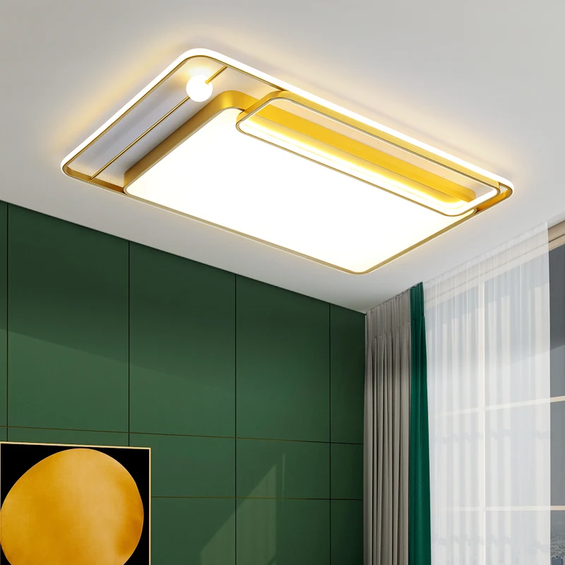

Black&Gold Large Ceiling Lamp Modern Home Led Ceiling Light For Living Room Bedroom Dining Room Indoor Decoration Led Lustre