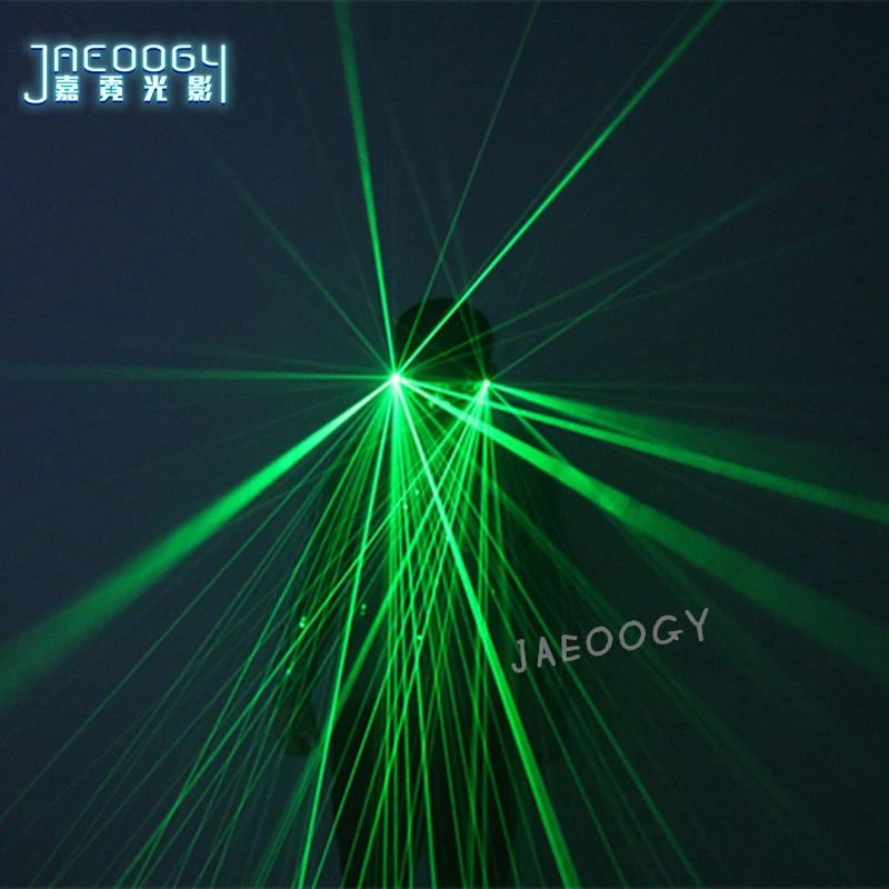 Новинка 2020 зеленые светящиеся очки с красным лазерным излучением для Хэллоуина