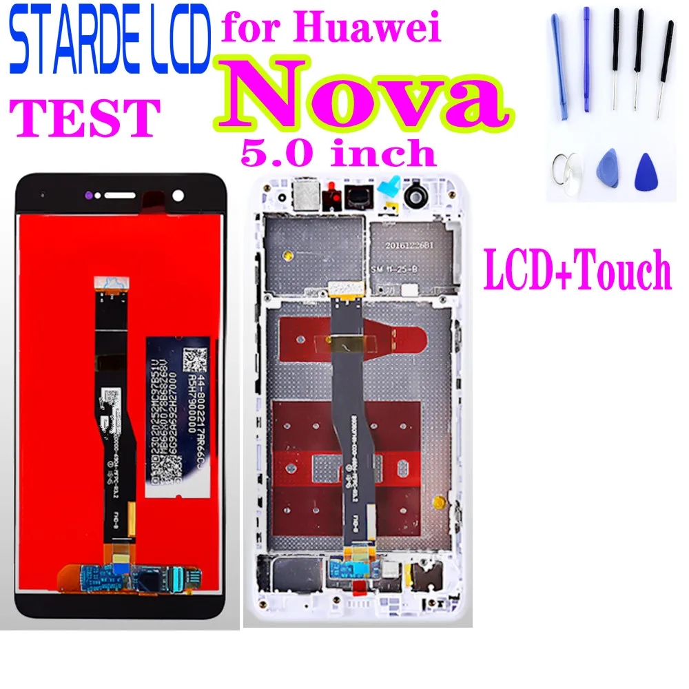 Для Huawei Nova 5 0 дюймов ЖК-дисплей CAN-L01Touch экран дигитайзер сборка рамка с олеофобным