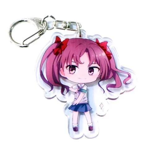 

Anime Misaka Mikoto Keychain Creative Personality Cartoon Figure Keyring Role Play Couples Gift Bag Car Backpack Key Pendant Hot