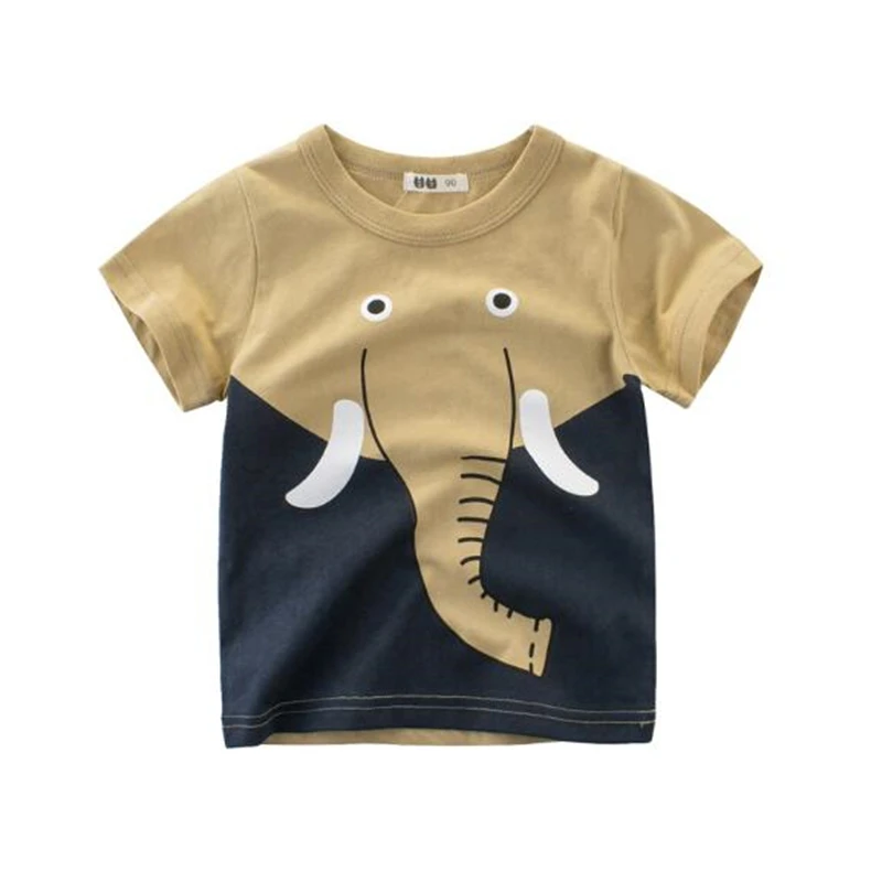 

Summer Children Cartoon T-shirt Cotton Short Sleeve Clothing Baby Boys Tee Top Casual T-shirt Cute Animal Kids Clothes Costume