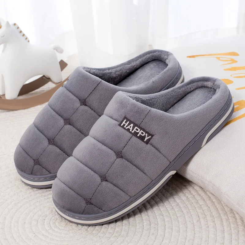 2021 мужские тапочки для влюбленных в спальню зимние плюшевые теплая домашняя