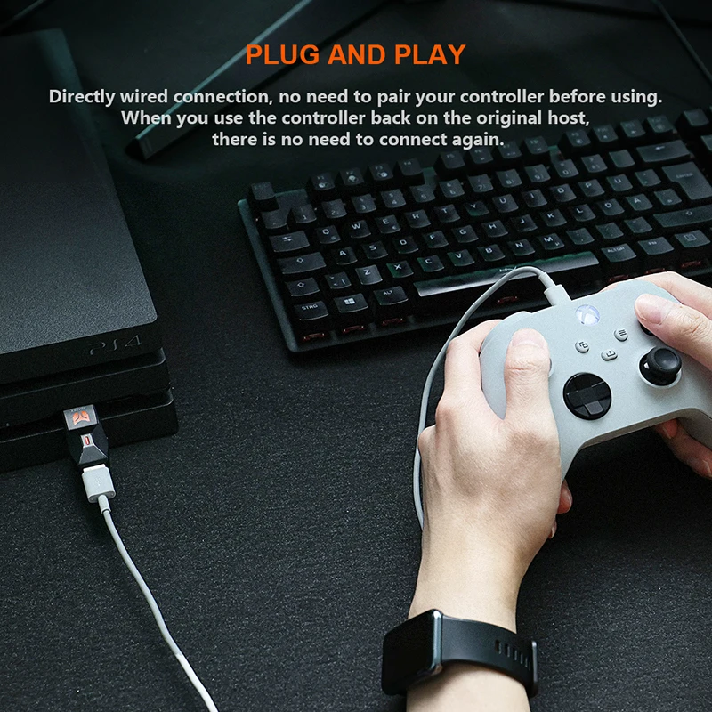 Многоплатформенный Проводной адаптер геймпада BIGBIG WON R90 для консоли Nintendo Switch