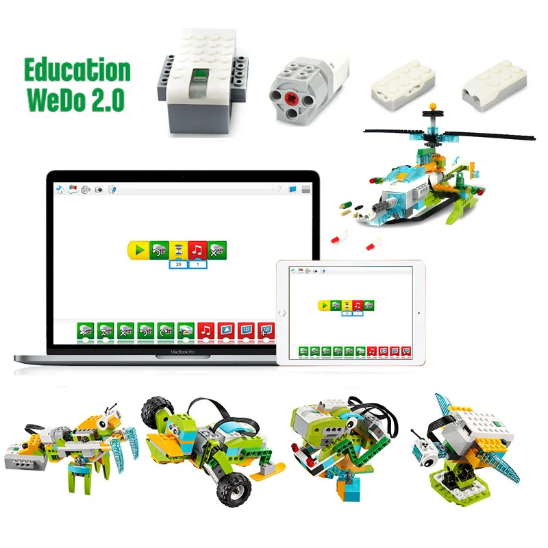 Конструктор сделай сам из серии совместимый с 45300 WeDo 2 0|Блочные конструкторы| |