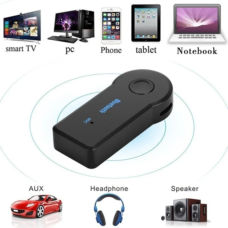 Bluetooth AUX мини аудио приемник автомобильный передатчик 3 5 мм разъем для громкой