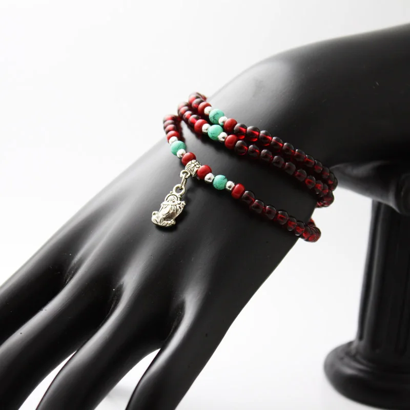 Искусственный гранат кристалл буддийский Будда медитация многослойная молитва