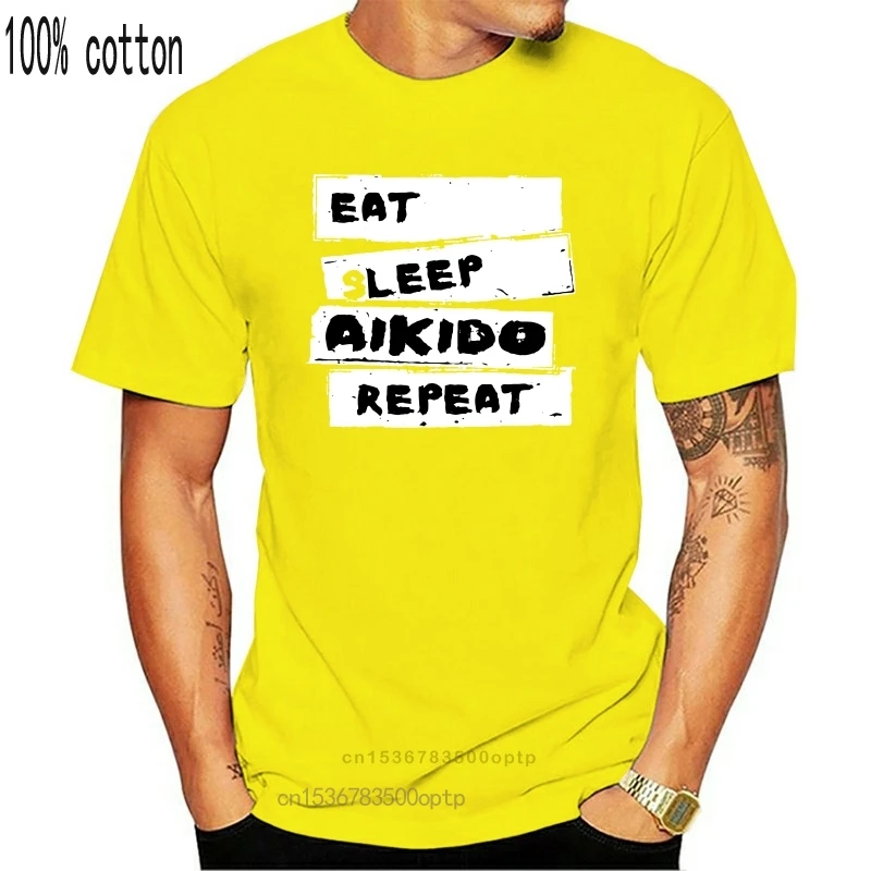 

Новинка, футболки Aikido для мужчин, одежда для Каратэ с принтом боевого искусства, винтажные футболки с коротким рукавом и круглым вырезом, фу...