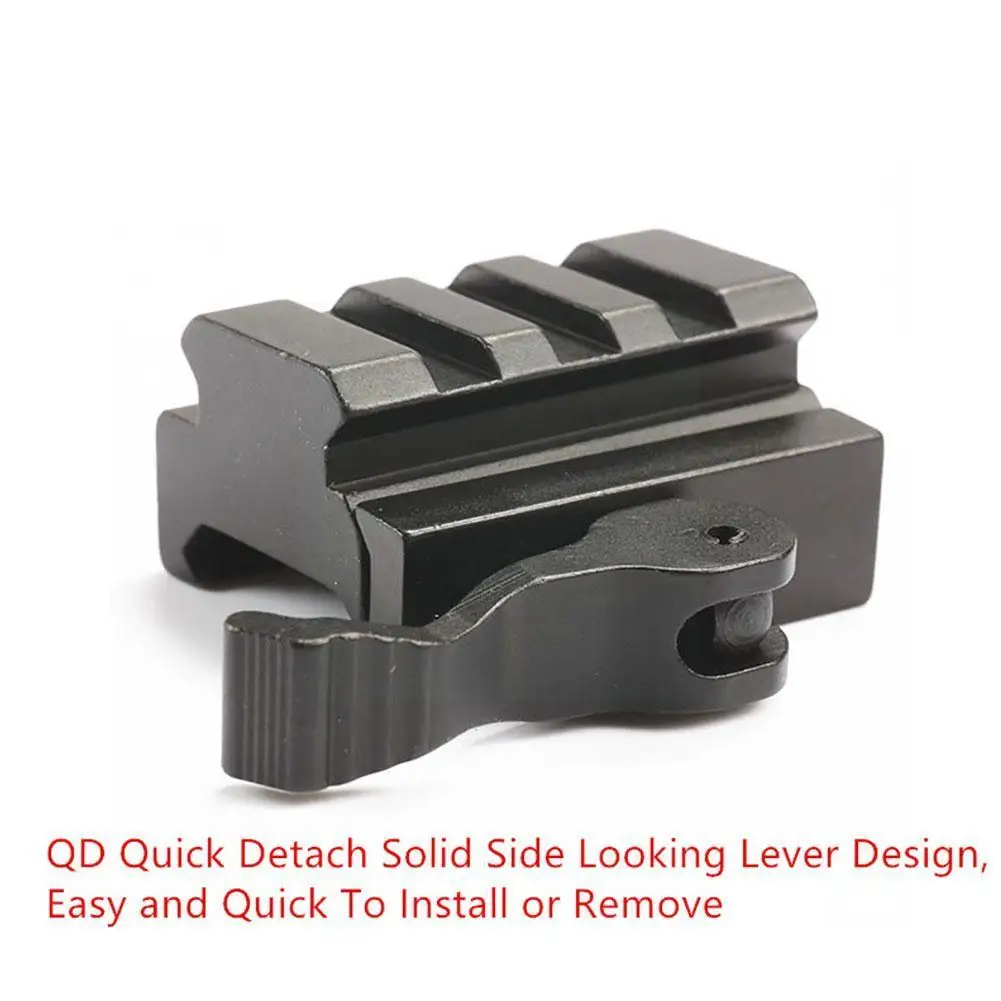 

3 слота QD быстрое отсоединение рычага блокировки крепление 20 мм планка Вивера Пикатинни переходник для Ar15 Аксессуары планка Dot Red Scop