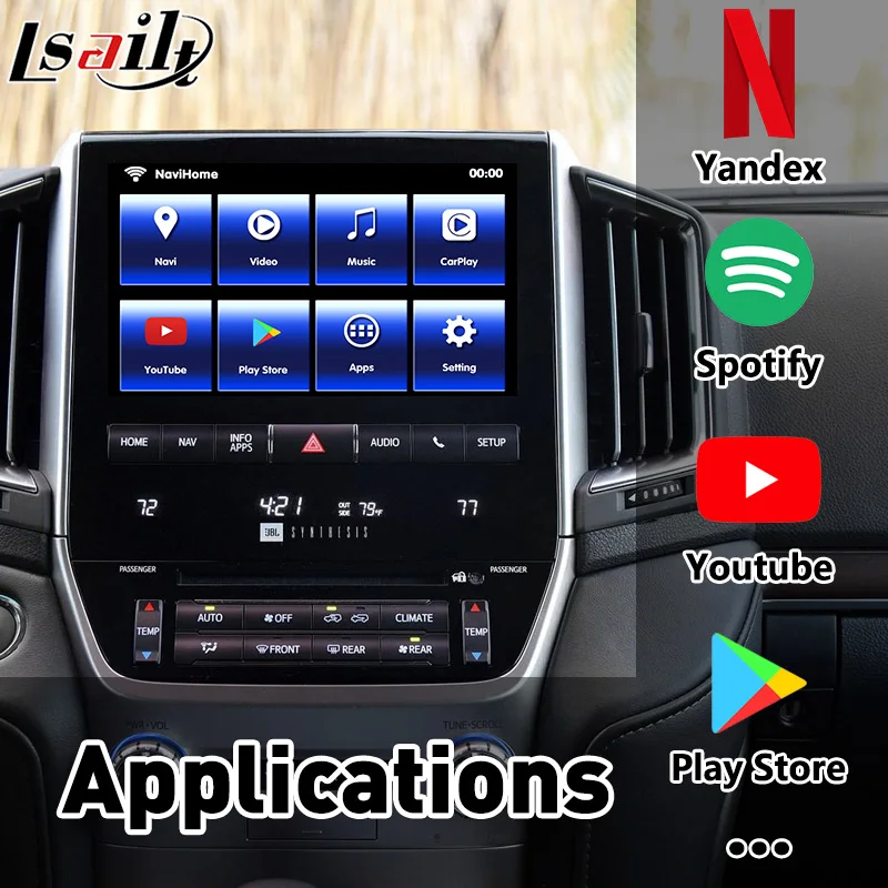 Мультимедийный видеоинтерфейс CarPlay/Android для Land Cruiser LC200 VXR GXR 2013 2020 включая Android auto