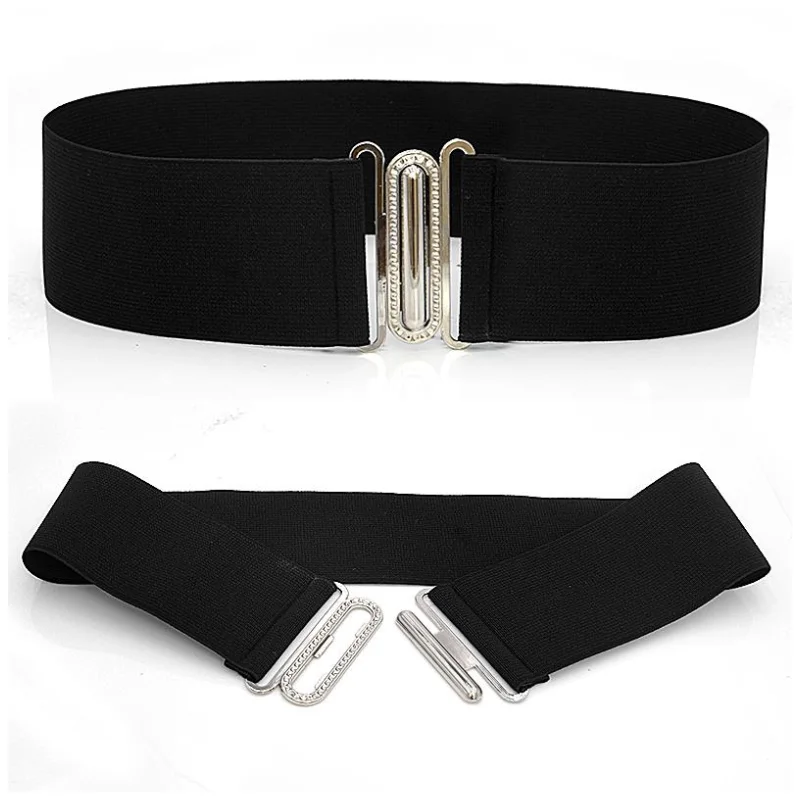1 шт. женский эластичный ремень с серебряной пряжкой ширина 7 см | Аксессуары для