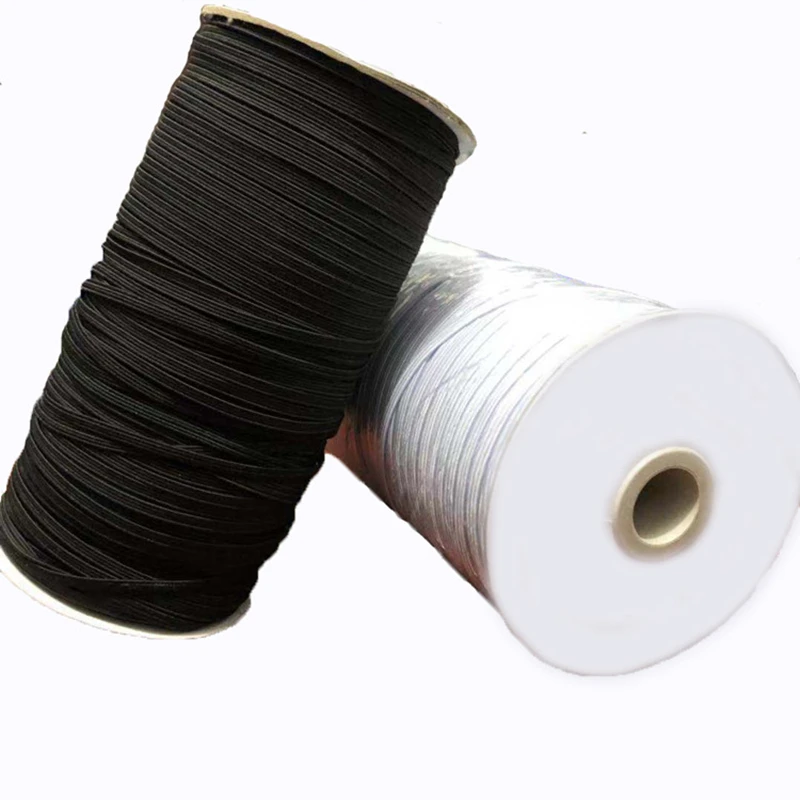 5yards/Lot High-Elastic Spandex Band Trim Sewing Elastics Ribbon White/black DIY Sew Elastic Garment Accessories 3/6/8/10/12mm | Дом и сад