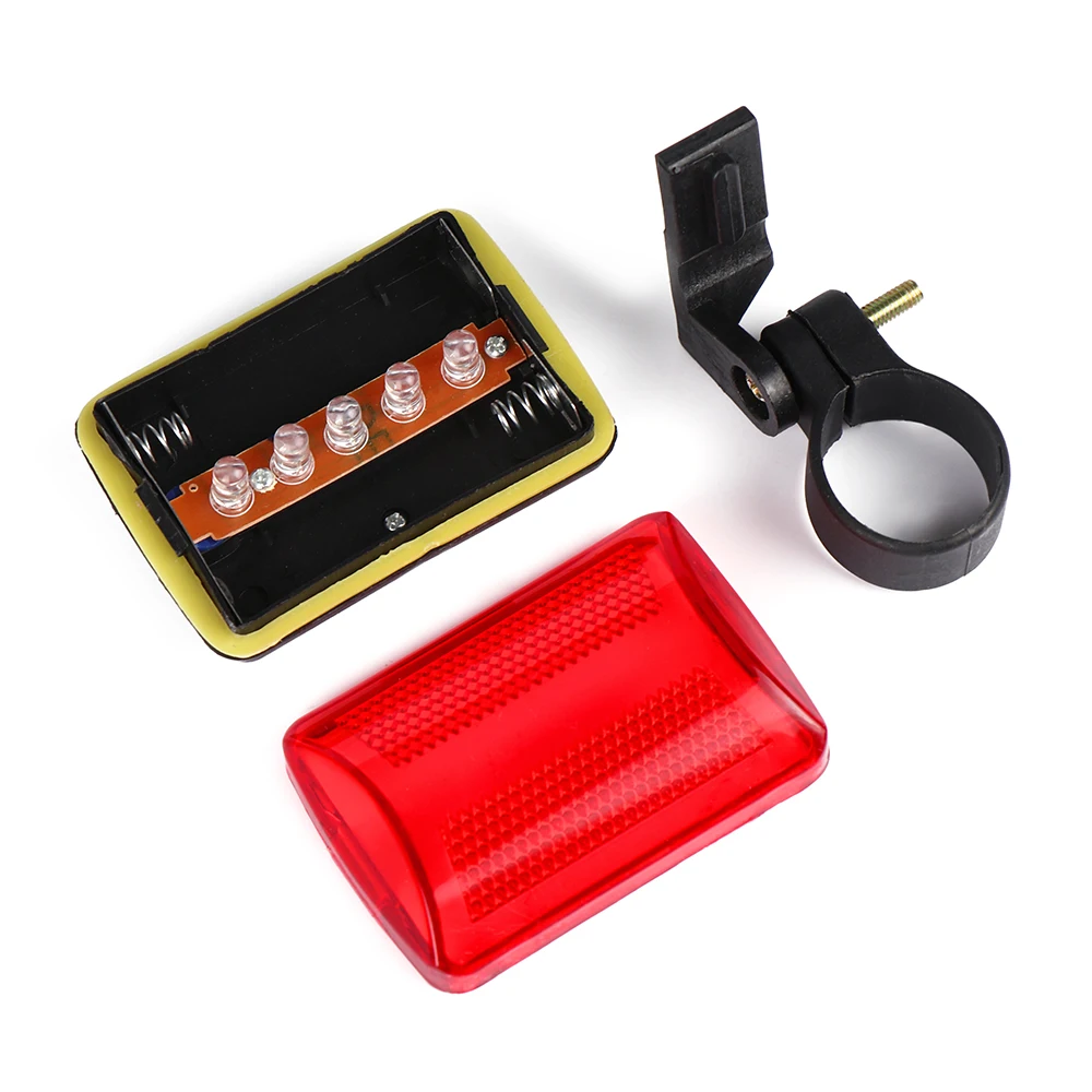 Задний фонарь для велосипеда водонепроницаемый 5 светодиодов 1 шт.