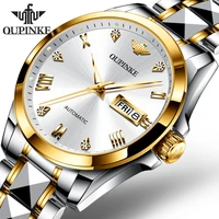 oupinke brand luxury mens watches business classic automatic mechanical watch men sport stainless steel waterproof wristwatches