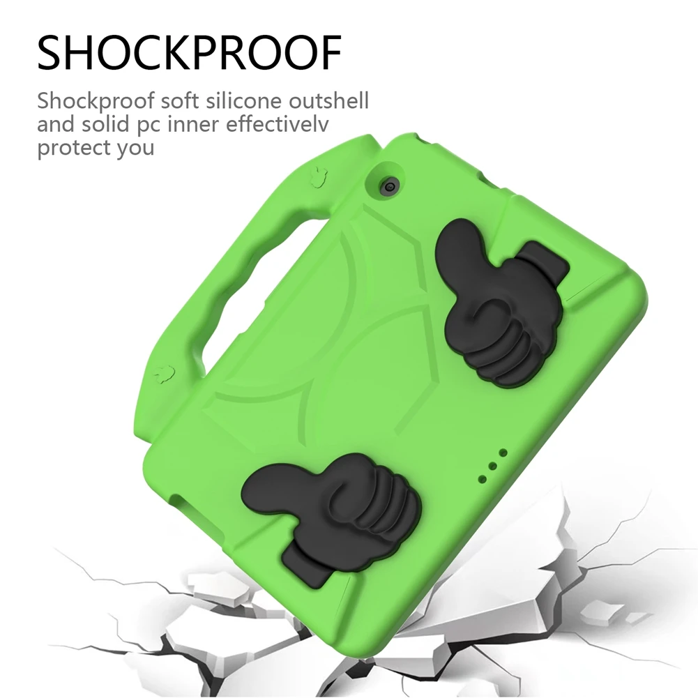 for huawei mediapad t5 10 10 1t3 10 9 6 case hand held stand kids shock proof tablet cover for huawei matepad t10 t10s fundas free global shipping