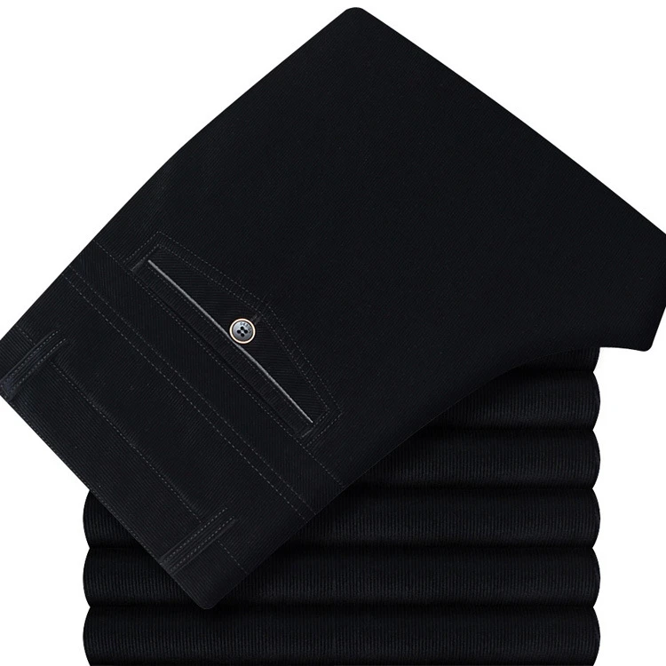 

New Cotton Casual Stretch Male Trousers 4 Color Plus Size Pant Mens Corduroy Pants Suit Man Long Straight High Quality