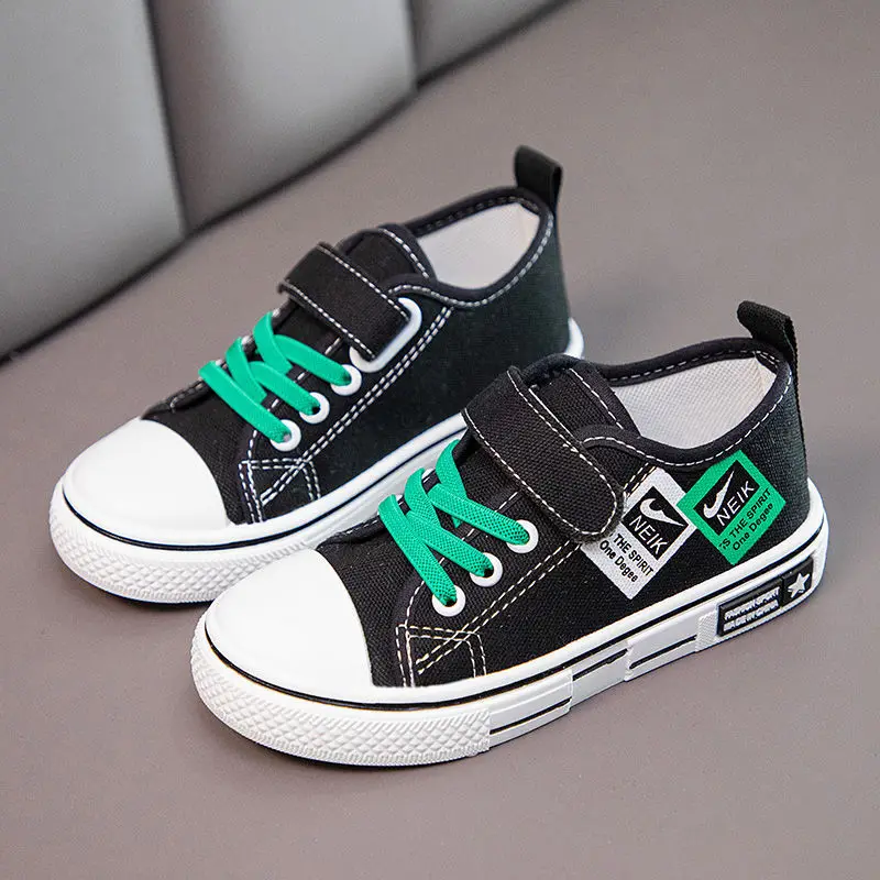 

Solid Soft Sole Spring Canvas Shoes Biscuit Sole Non-slip Leisure Shoes Kids Shoes for Girl Toddler Boy Shoes Kids Sneakers