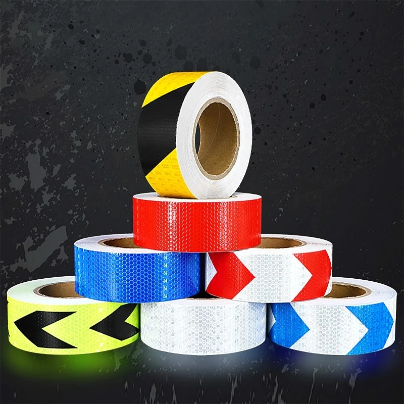 

Reflective Arrow Sticker Rim Luminous Warning Tape Bike Reflector Fluorescent for Bike Car Motorcycle Reflective Decal Stick