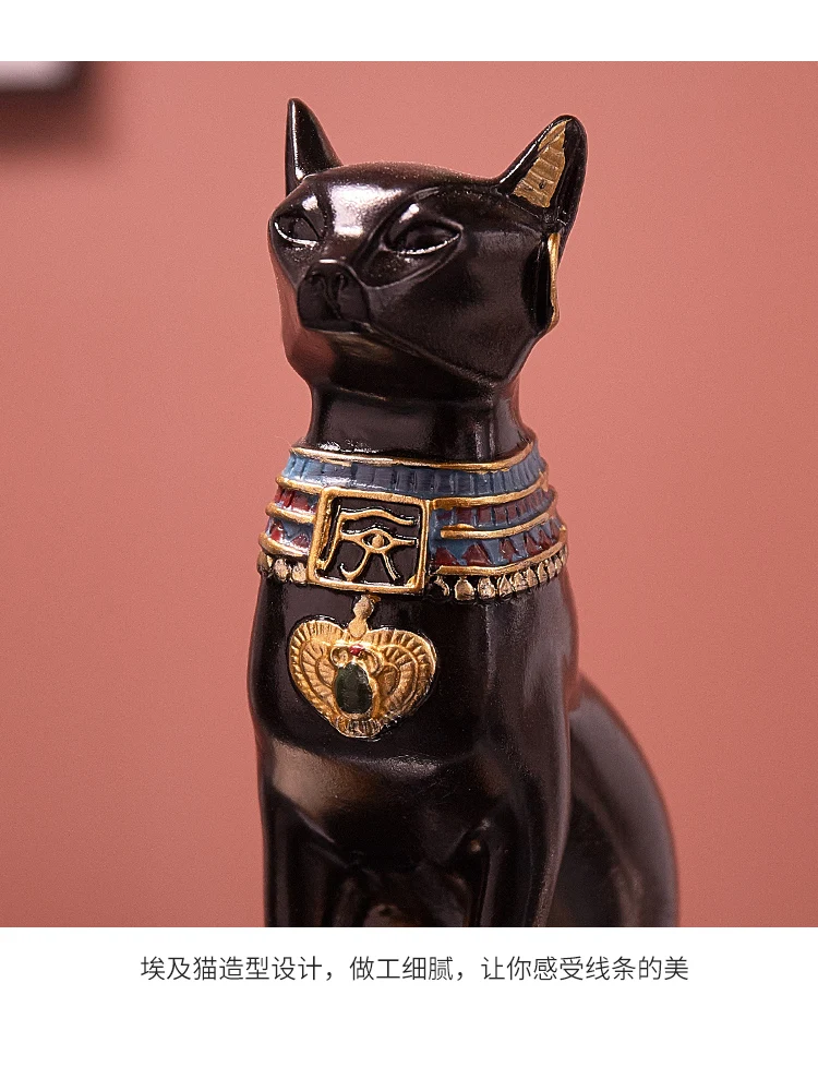Подсвечник украшение для дома подсвечник в виде чашки египетского кота