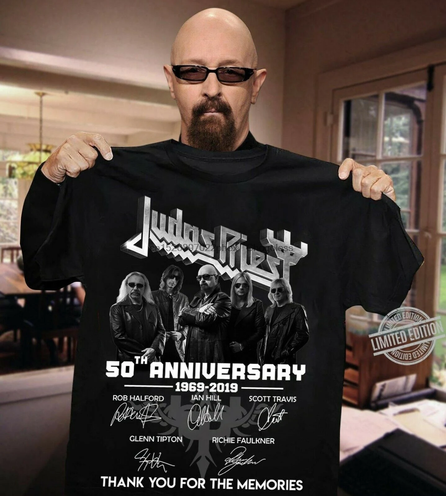 

Judas Priest 50Th Anniversary 1969-2020 All Member Signed Gifs T-Shirt