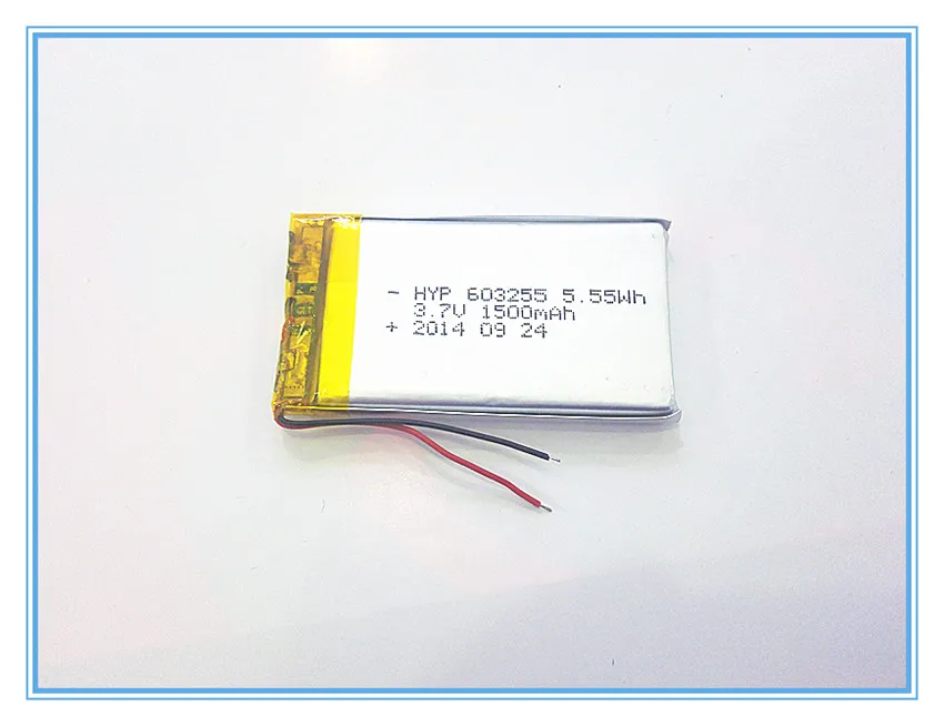 3 7 V 1500mAH [603255] PLIB Полимерный литий-ионный/литий-ионный аккумулятор для dvr GPS mp3 mp4