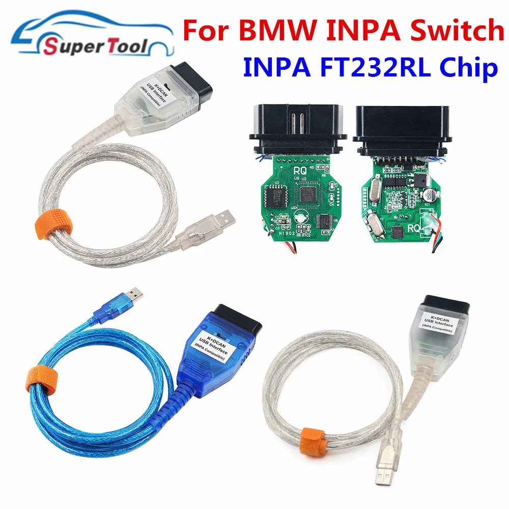 2021 для BMW INPA K + CAN с чипом FT232RL переключателем FTDI Switch DCAN USB интерфейсный кабель 20Pin |