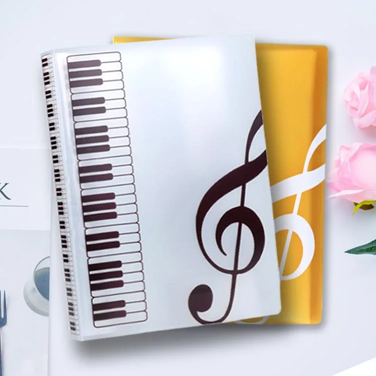1 шт., креативные материалы для обучения музыки формата А4, 40-слойная папка для записи музыки на фортепиано, модная школьная музыкальная обуч... от AliExpress WW