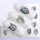 2021 новый дизайн ВолкВинтажФламинго благородное ожерелье Нейл-арт переводные наклейки Наклейки Маникюр украшения для ногтей