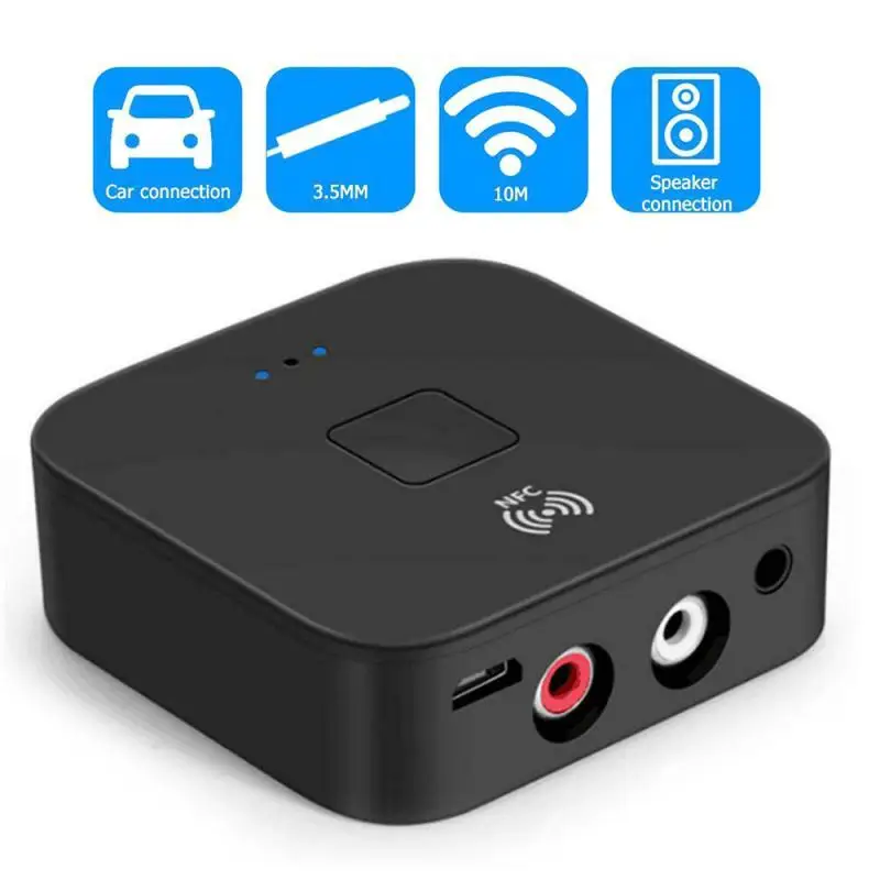 Беспроводной Bluetooth5.0 приемник aptX LL RCA NFC 3 5 мм разъем Aux аудио адаптер Быстрая