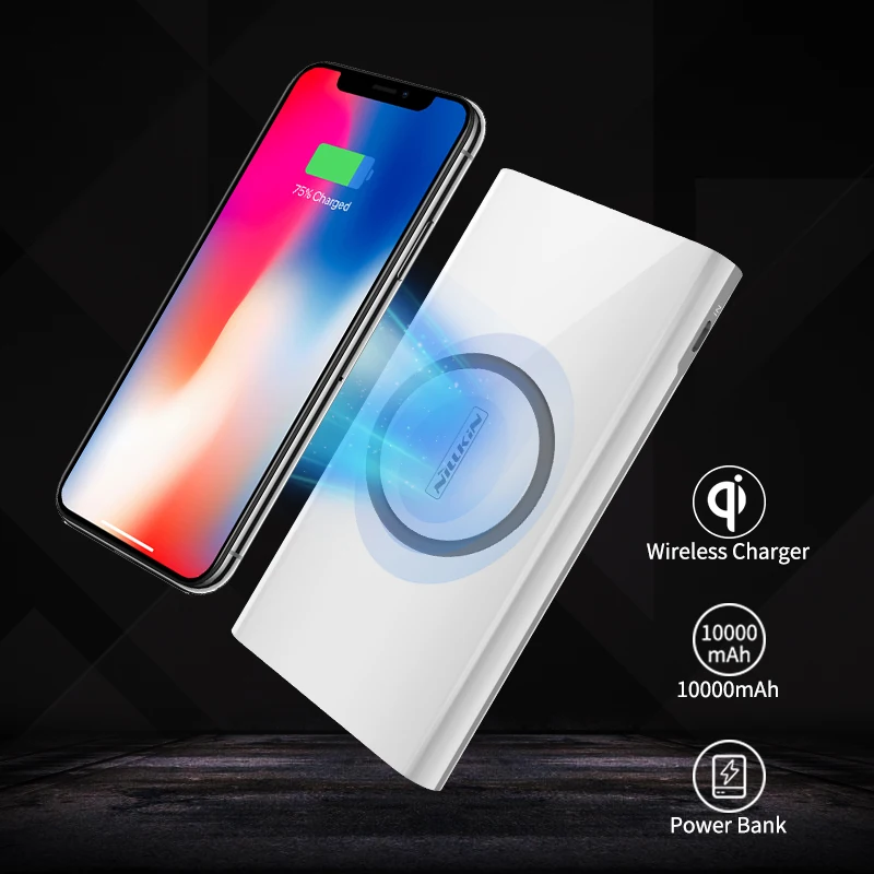 DDKSPARK power Bank 10000 мАч Nillkin 2 в 1 Qi беспроводной банк питания для iPhone X/8 для samsung S9 S8 для Mi 9