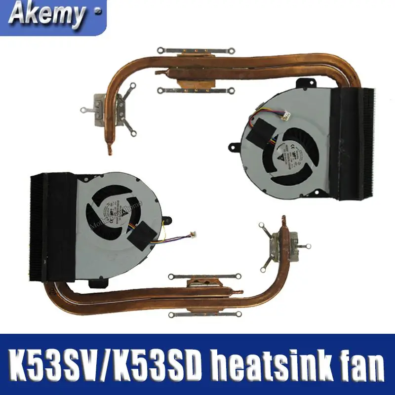 Для Asus K53 X53 K53S A53S X53S K53SV K53SM K53SJ K53SC K53SD X54 X54H X54C K54C ноутбук Процессор вентилятор радиатора охлаждения кулер