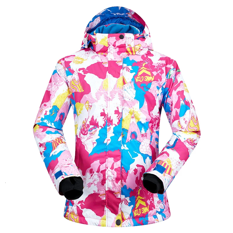 

Женская лыжная куртка, Новое поступление, зимняя непродуваемая Водонепроницаемая женская теплая куртка для катания на лыжах и сноуборде, б...