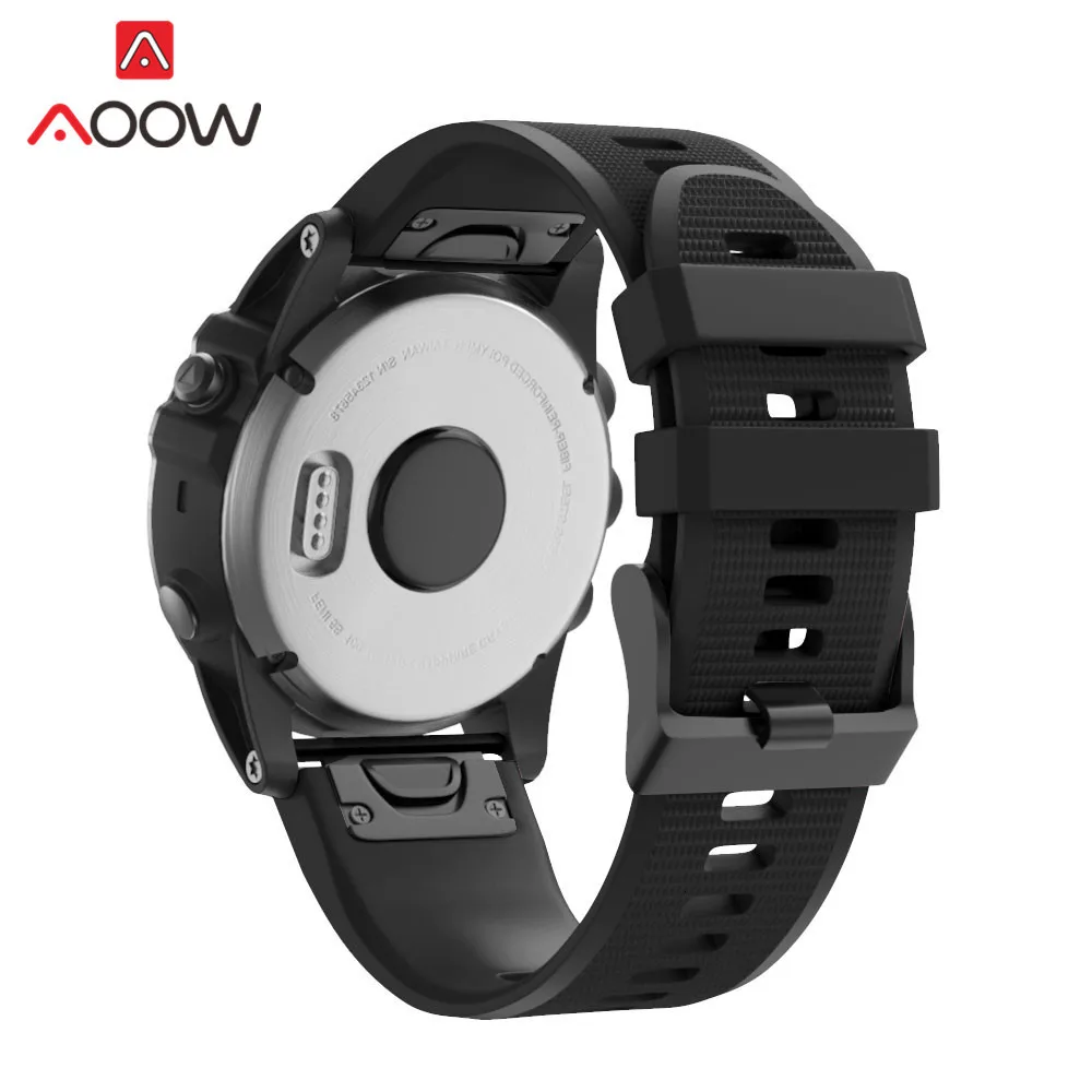 22 мм 26 мм силиконовый ремешок для часов Garmin fenix 3 HR fenix 5X fenix 3HR fenix 5 Plus быстросъемный сменный ремешок для браслета