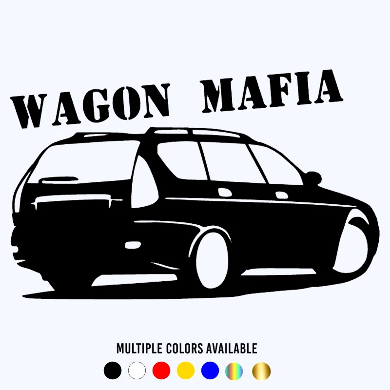 CK2394# 15*24cm Wagon mafia funny car sticker vinyl decal white/black auto stickers for bumper window decorations | Автомобили и