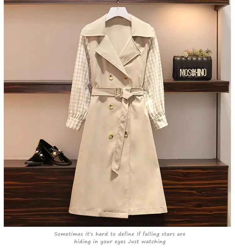 4XL 5XL Женская клетчатая Верхняя одежда и пальто, куртки, осенняя длинная куртка-ветровка, большие размеры, зимние куртки с длинными рукавами, топы
