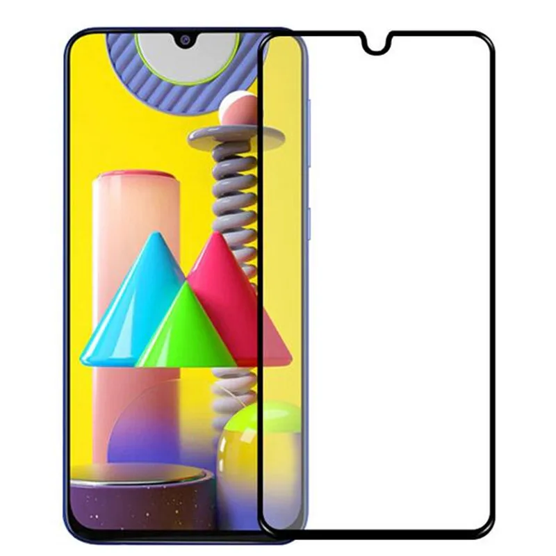 

Закаленное стекло с полным покрытием для Samsung Galaxy F02S F12 F41 F62, защитная пленка для экрана