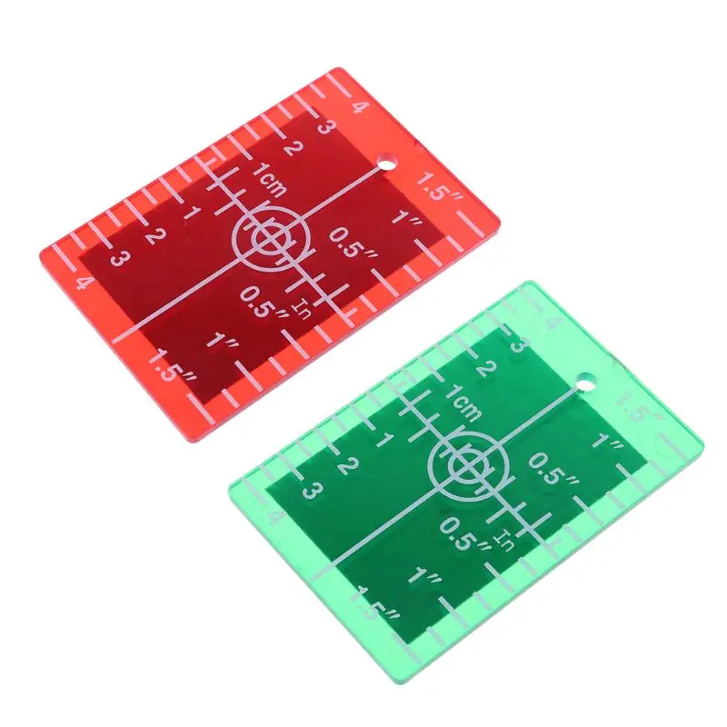 

Лазерная карта-мишень, дюйм/см для зеленого и красного лазерного уровня, целевая пластина 63hf