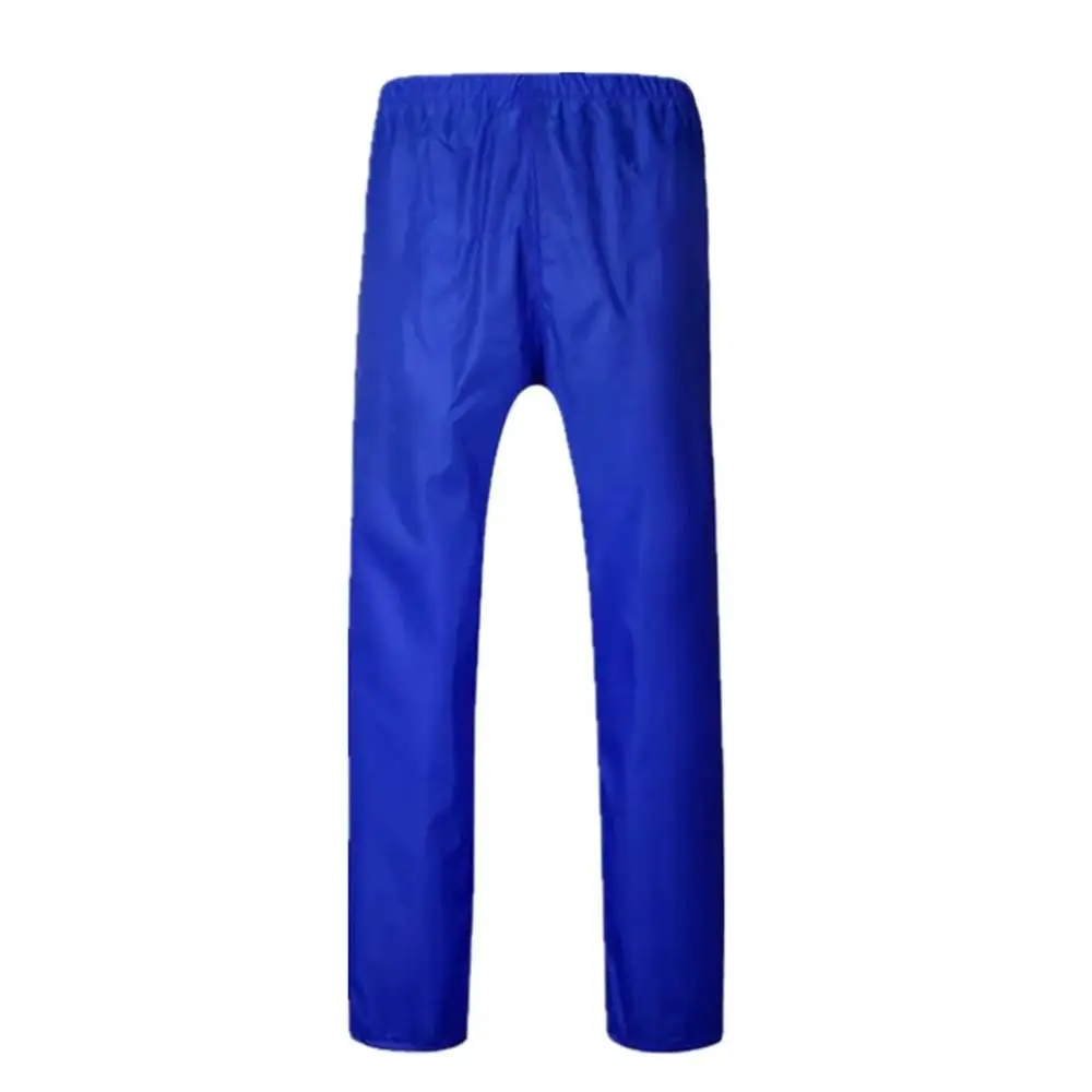 blue double layer Мужской и Женский двойной дождевик; непромокаемые штаны для путешествий на открытом воздухе водонепроницаемые дышащие рабочие дождевые штаны - Цвет: blue double layer