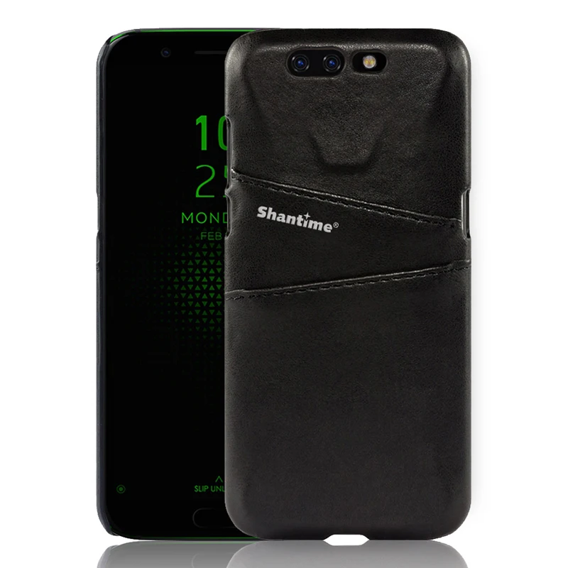 Black Винтажная Обложка на заднюю панель из искусственной кожи для Xiaomi черная сумка в форме акулы чехол для Xiaomi Черная Акула бизнес кошелек отделения для карт чехол для телефона - Цвет: Black