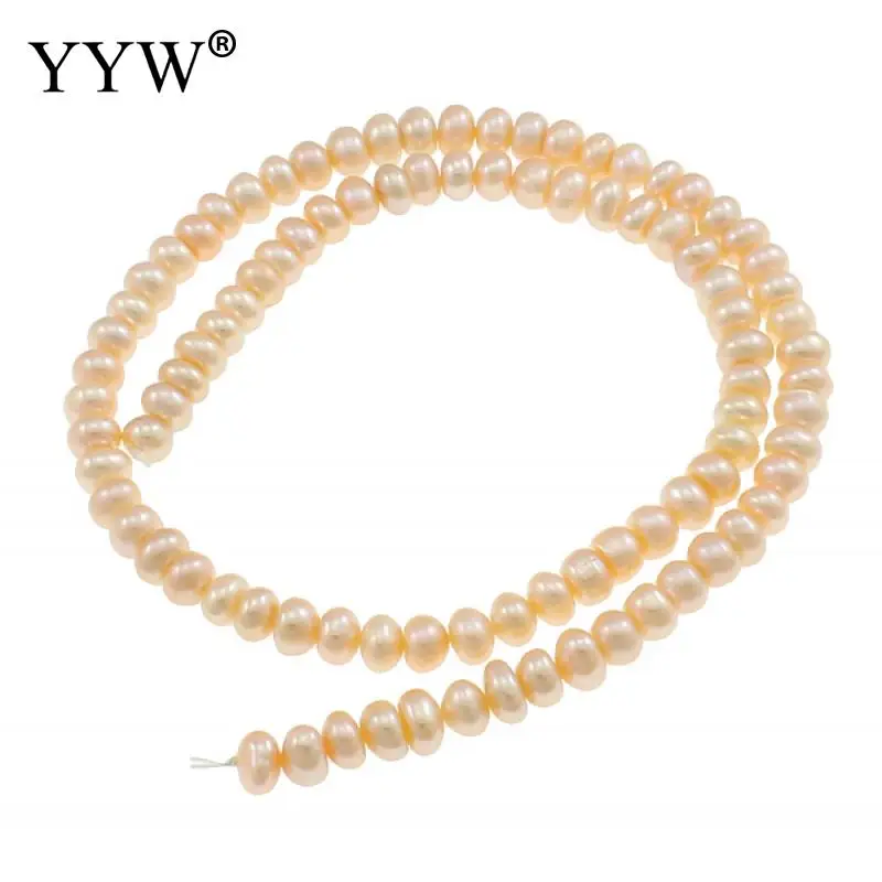 

Женские бусины из пресноводного жемчуга, розовые бусины с отверстием 9-10 мм, 0,8 мм для изготовления ювелирных изделий, продаются на нитке око...