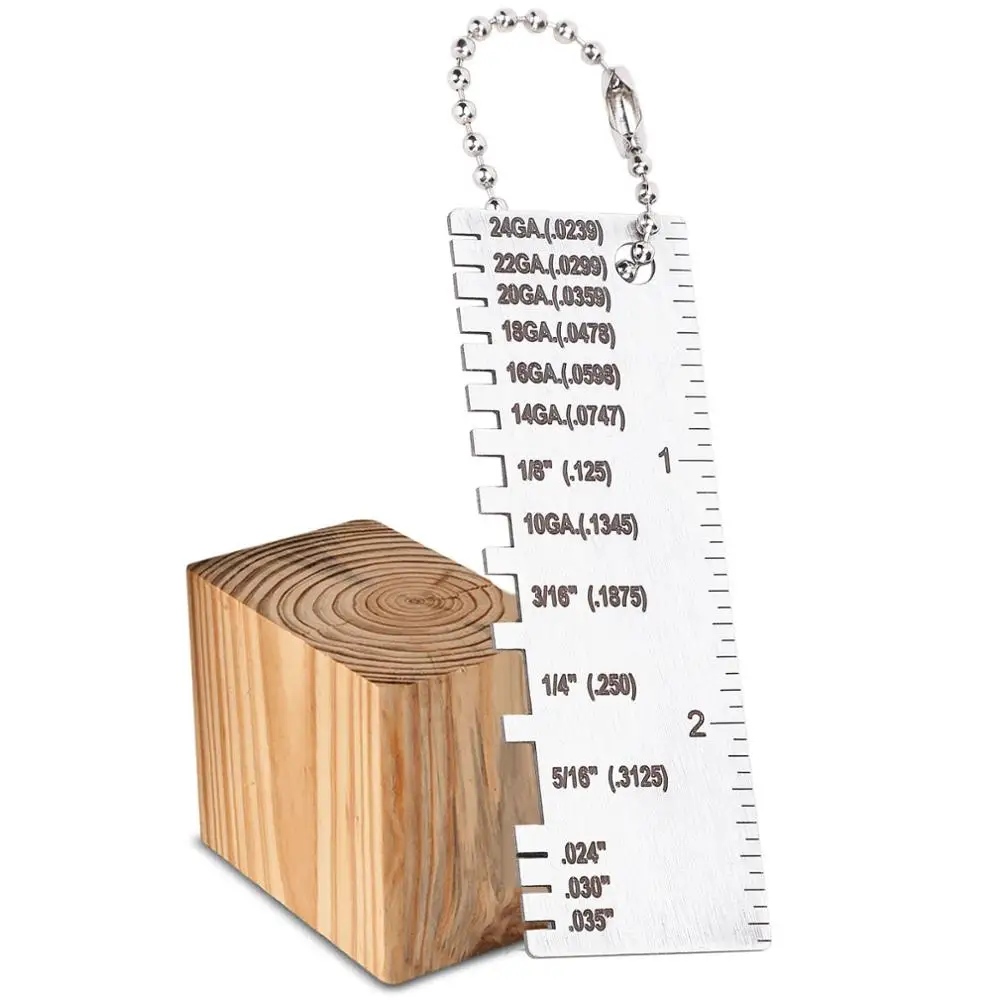 Измеритель толщины металлических листов портативная линейка сварщика