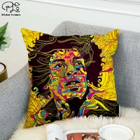 rock singer bob marleythe hillbilly cat hip hop pillow case polyester decorative pillowcases throw pillow cover square style 10