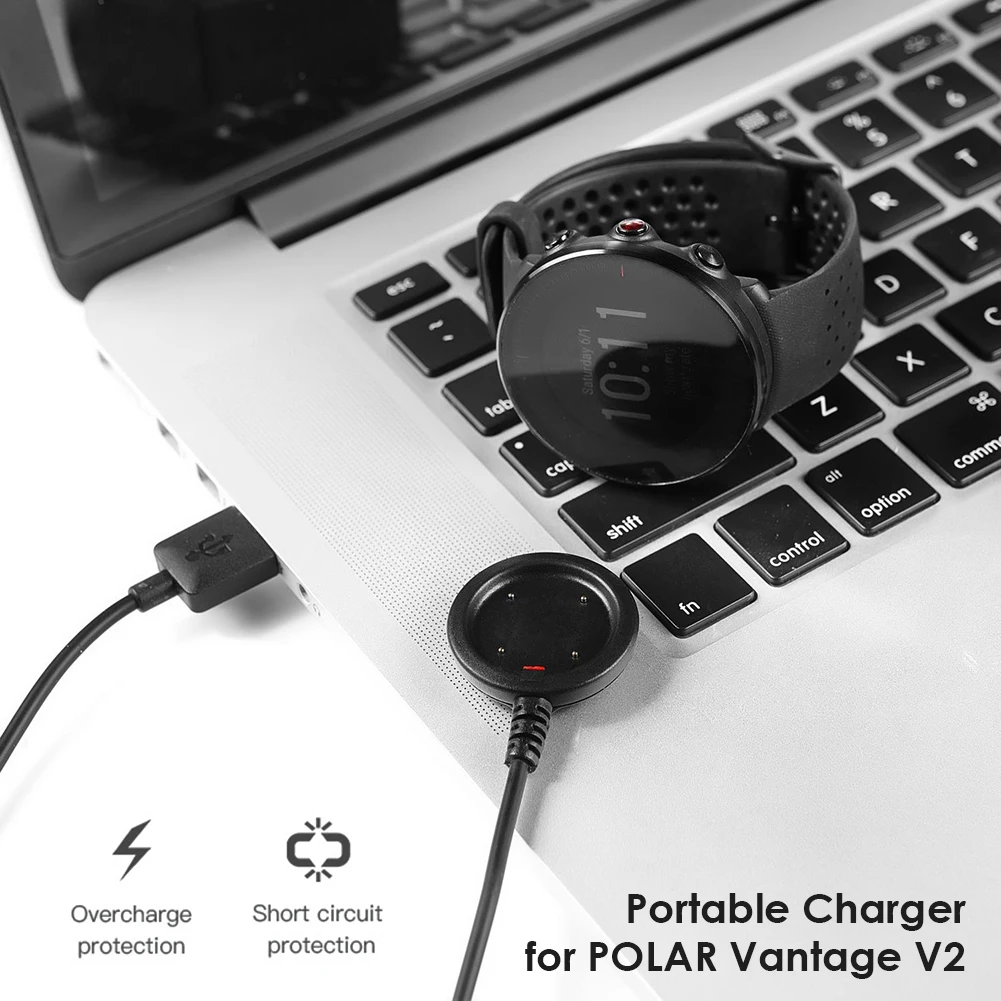 

Charger for POLAR Vantage V2/GRIT X/Ignite USB Fast Charging Cable Pro Adapter Smart Watch Wireless Charging Cable