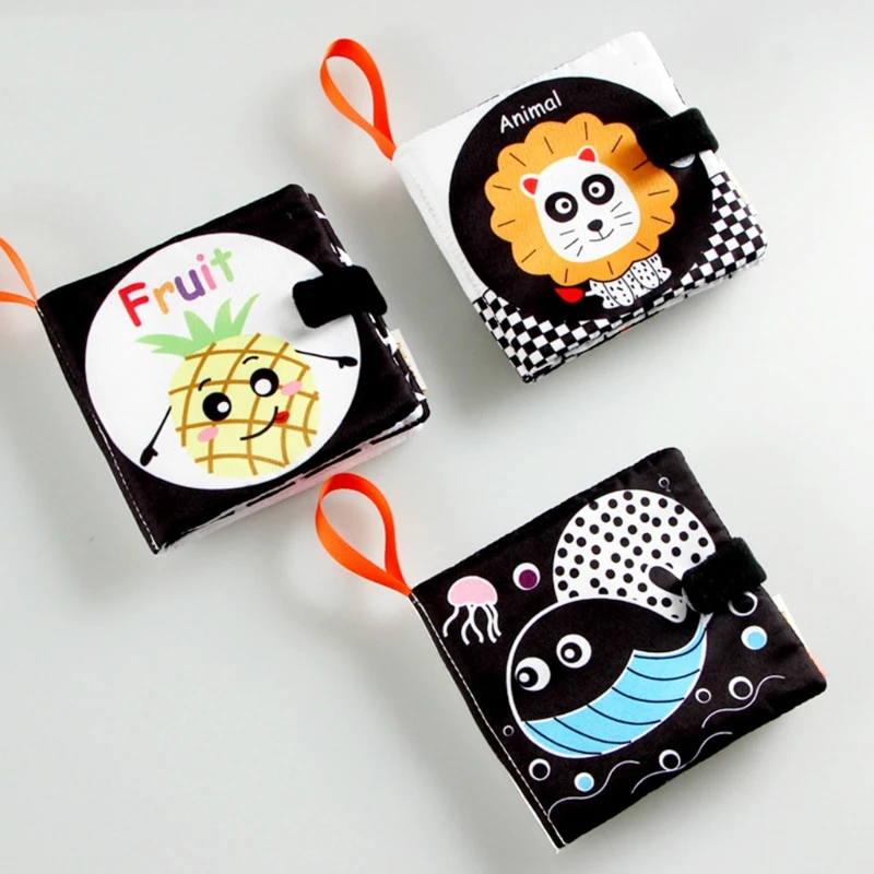 

Kids Interactive Book with Cute Animal Made by Cloth Activity Books Preschool Learning Book for Infants