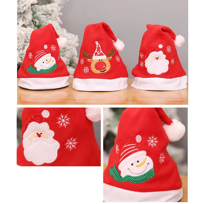 Рождественские шапки Санта Клауса для детей мужчин и девочек шапка