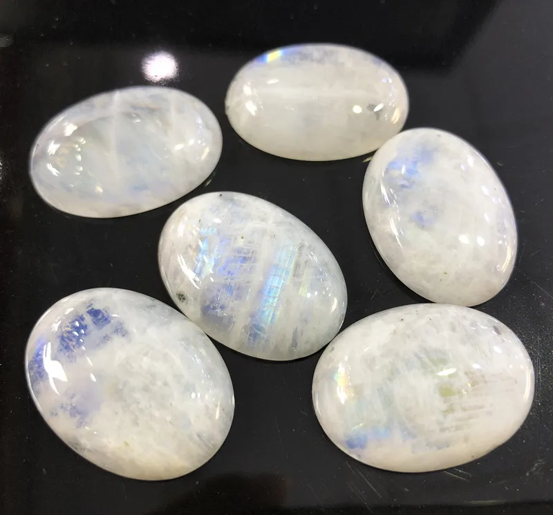 1 бусина натуральный лунный камень 22*30 мм овальная форма плоские непористые