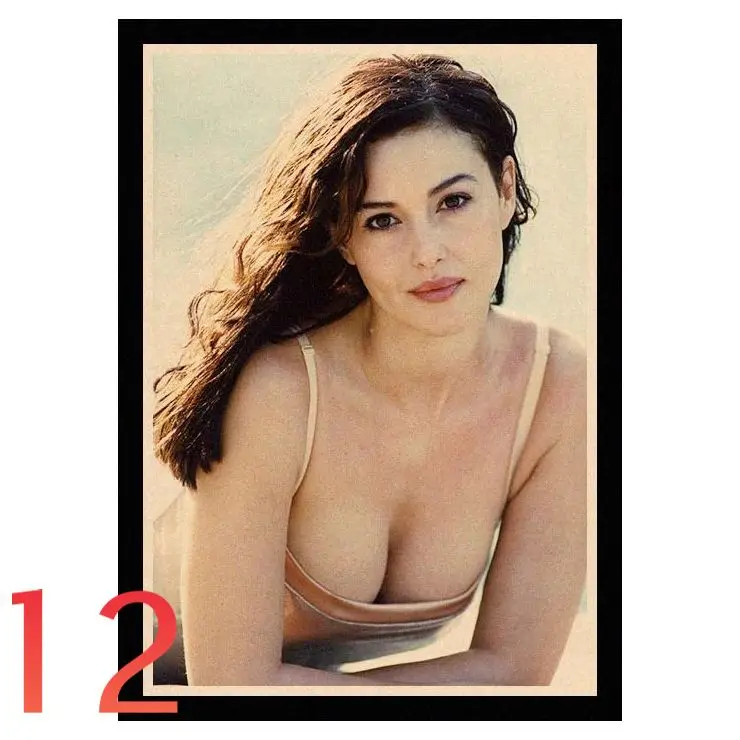 Кофе Идеальный JL Malena Monica Bellucci плакат наклейки на стену Винтаж постер печатает Высокое качество для бара и домашнего декора XXLHB01 - Цвет: Кофе